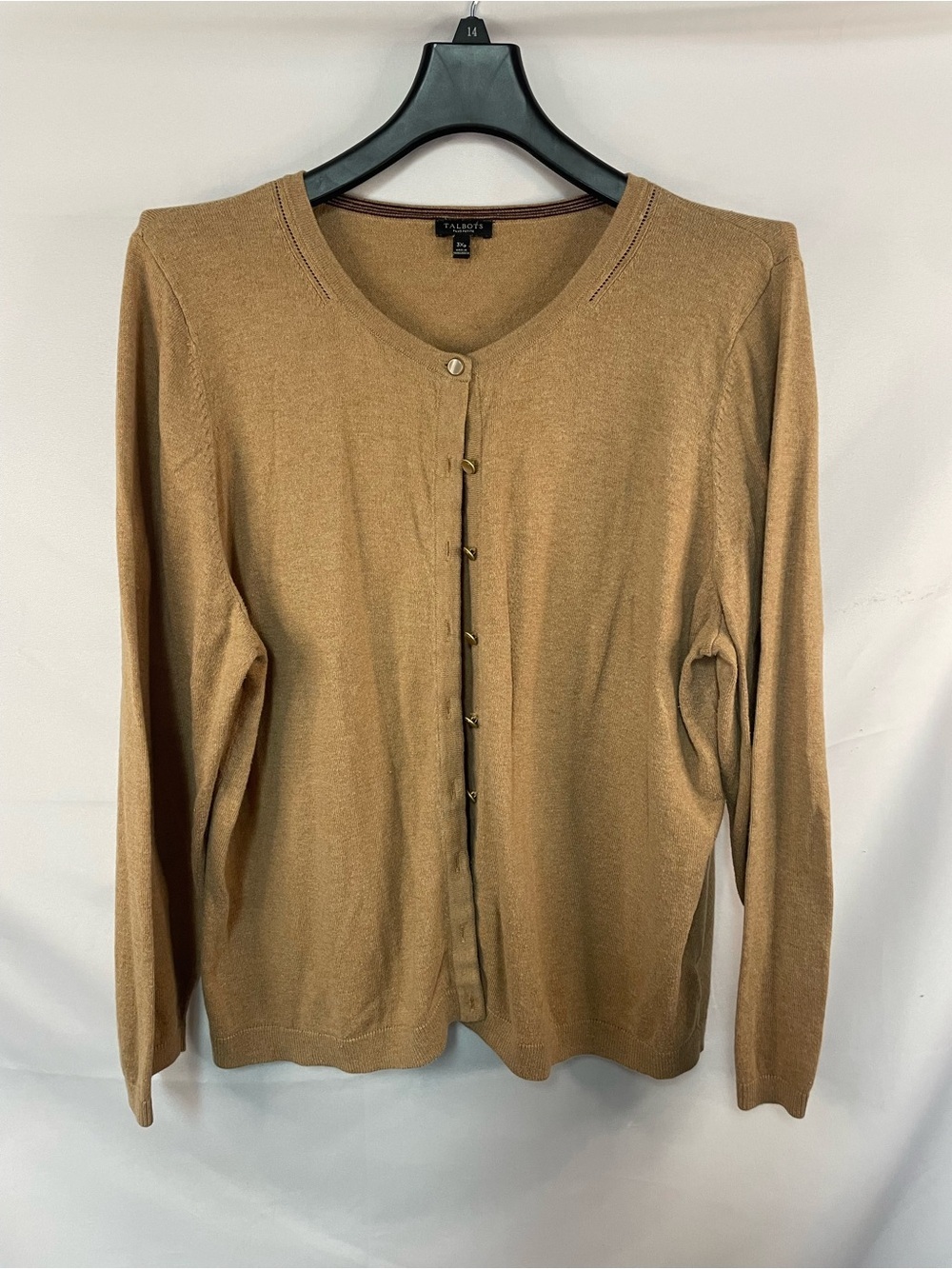 Talbots cashmere blend cardigan in an earthy color with cute buttons. Size 3Xp